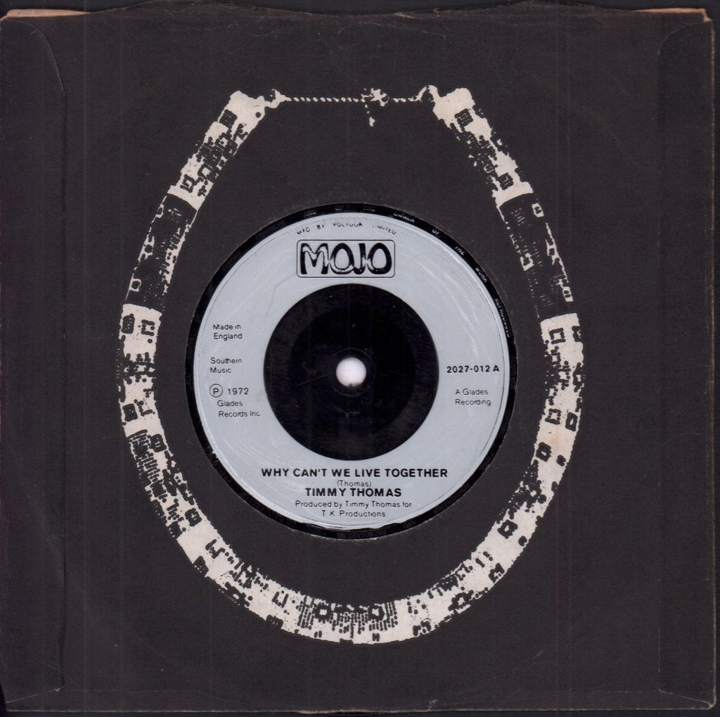 Timmy Thomas - Why Can't We Live Together - 7 Inch