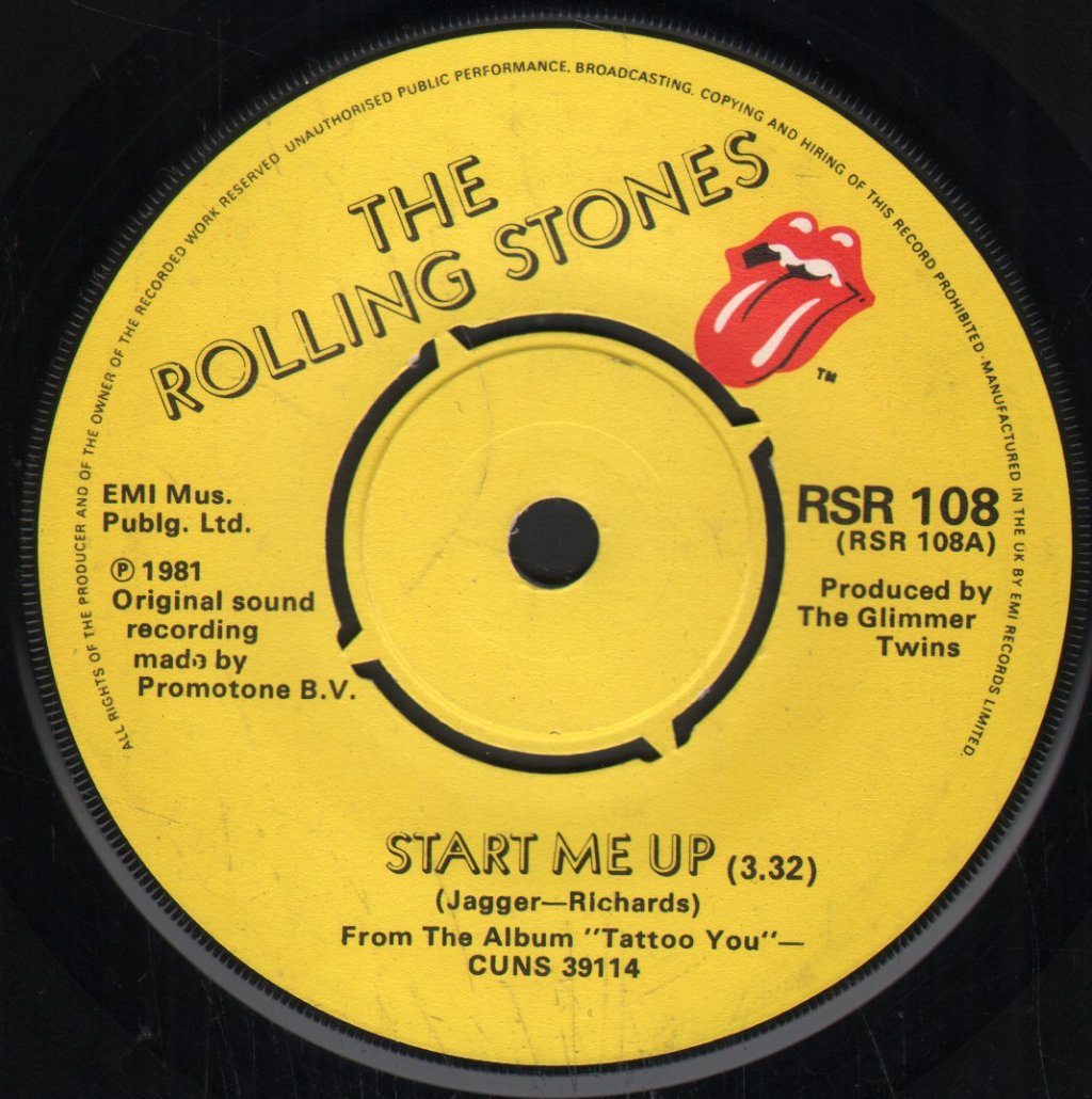 Rolling Stones - Start Me Up - 7 Inch