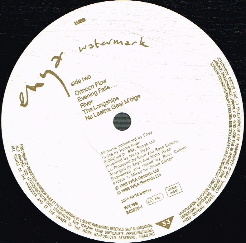 Enya - Watermark - Lp