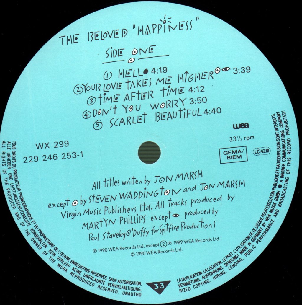 Beloved - Happiness - Lp