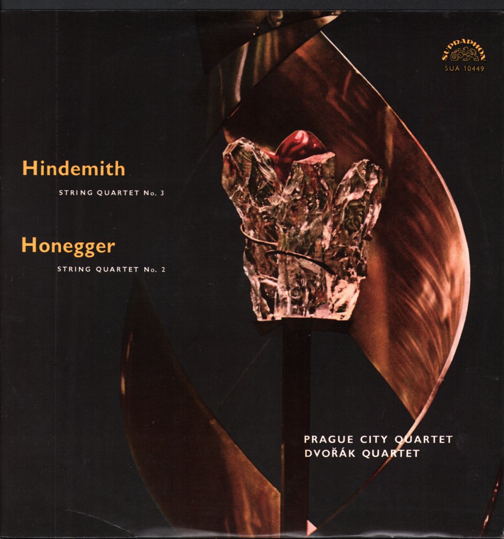 Prague City Quartet / Dvorak Quartet - Hindemith - String Quartet No. 3 / Honegger - String Quartet No. 2 - Lp