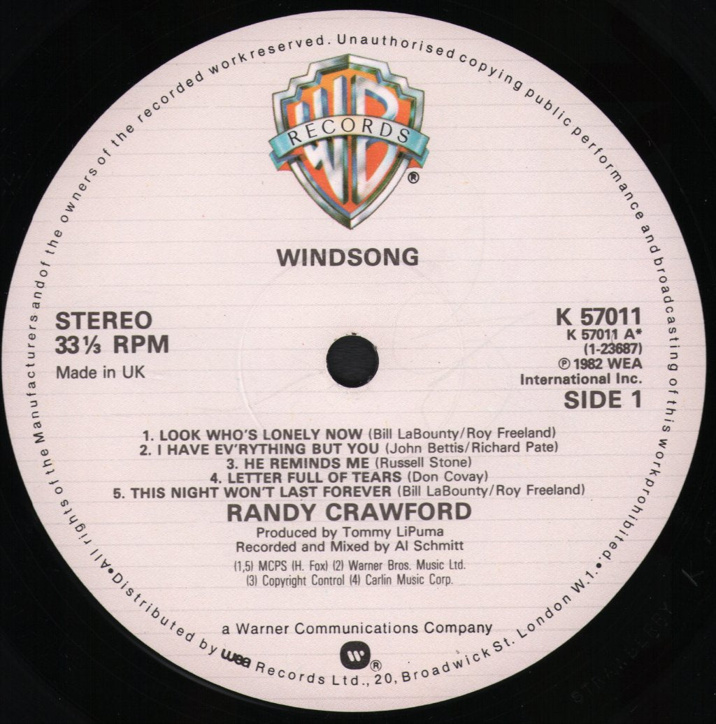 Randy Crawford - Windsong - Lp