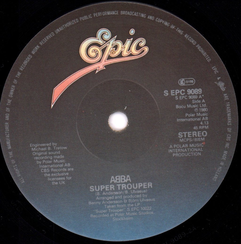 ABBA - Super Trouper - 7 Inch