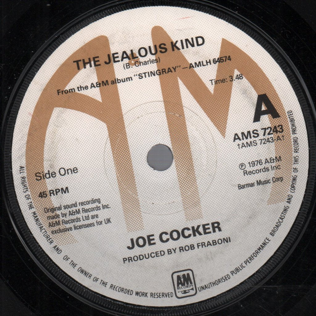 Joe Cocker - Jealous Kind - 7 Inch