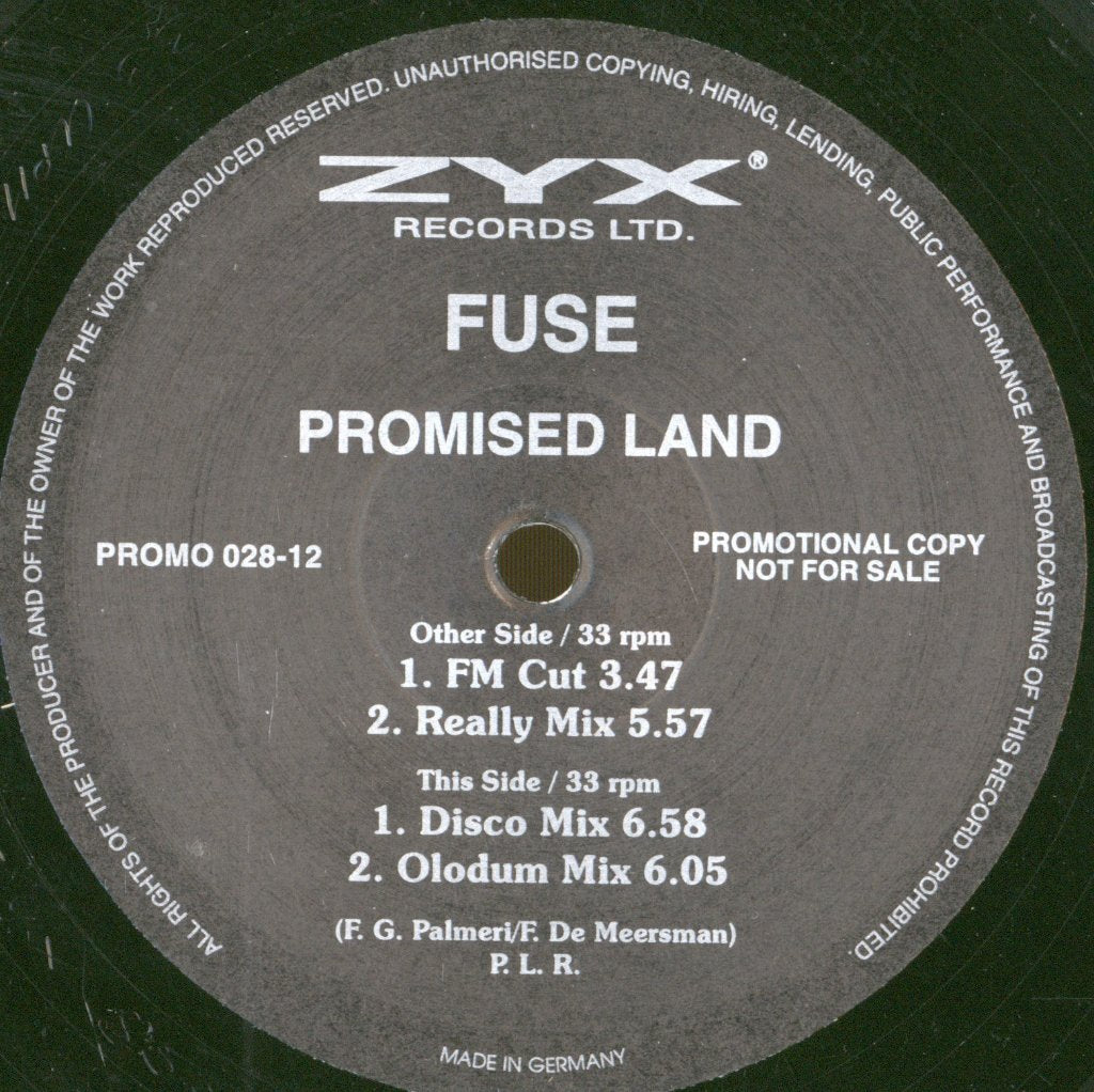F.u.s.e. - Promised Land - 12 Inch