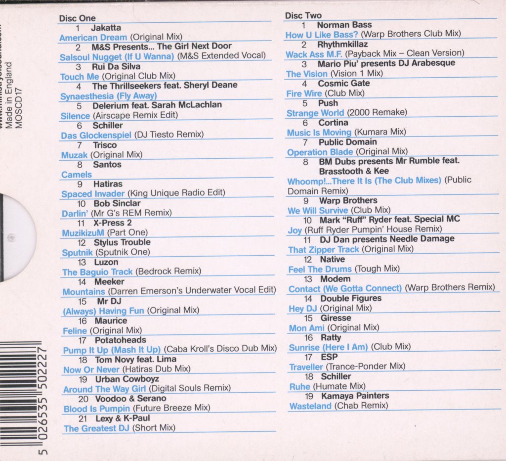 Various Artists - Annual Spring 2001 - Double Cd
