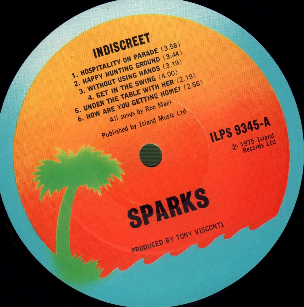 Sparks - Indiscreet - Lp