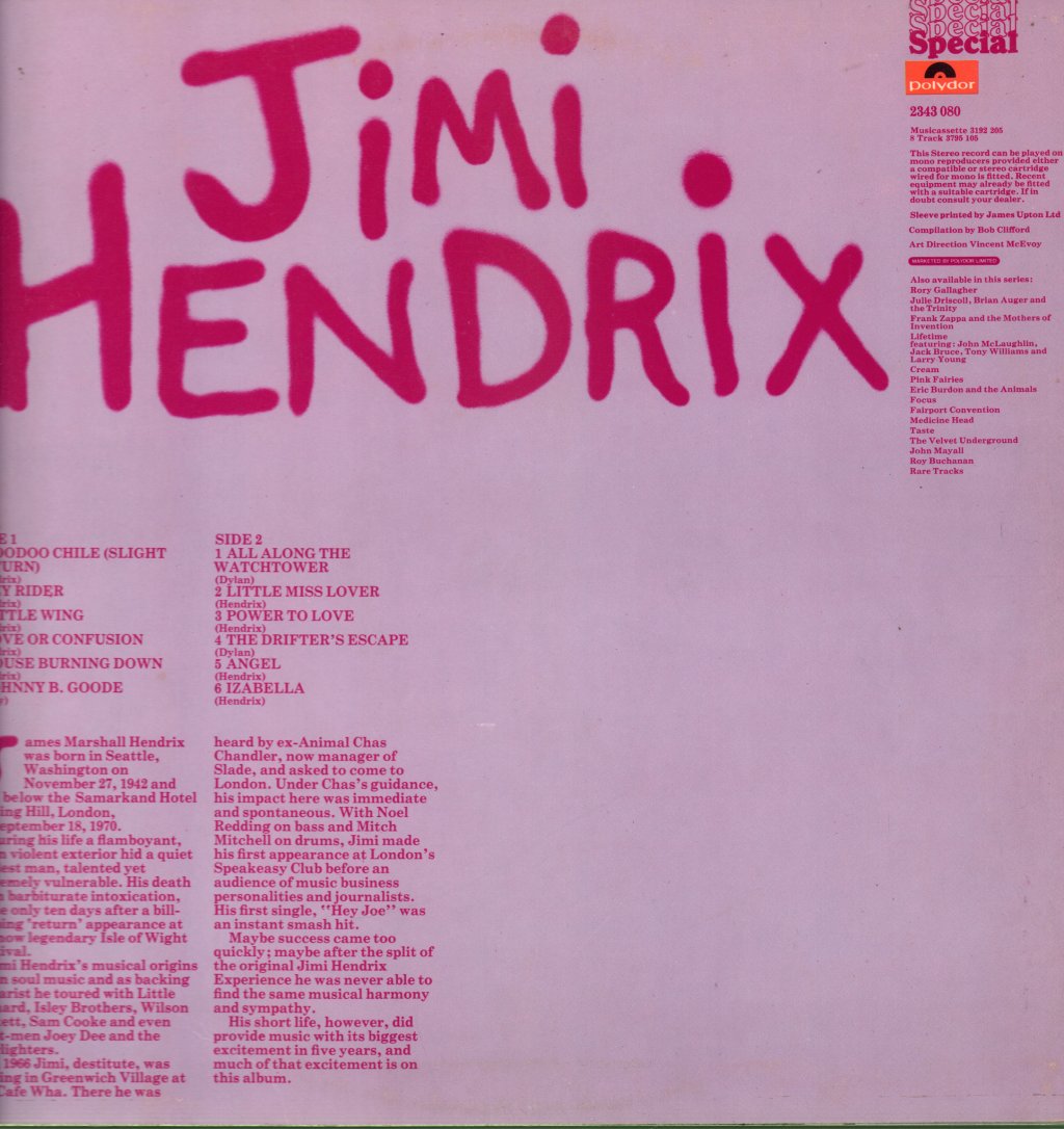 Jimi Hendrix - Jimi Hendrix - Lp