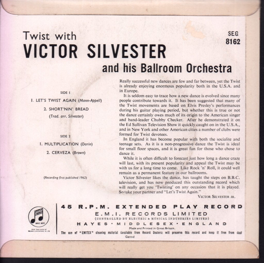Victor Silvester And His Ballroom Orchestra - Twist With Victor Silvester - 7 Inch
