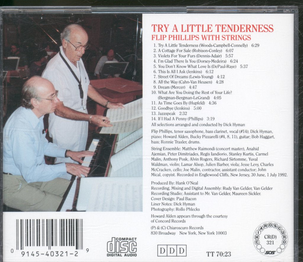 Flip Phillips - Try A Little Tenderness (Flip Phillips With Strings) - Cd