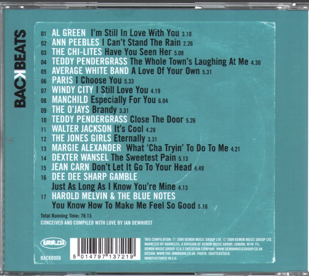 Various Artists - Back To My Place Baby - 70s & 80s Seductive Soul - Cd