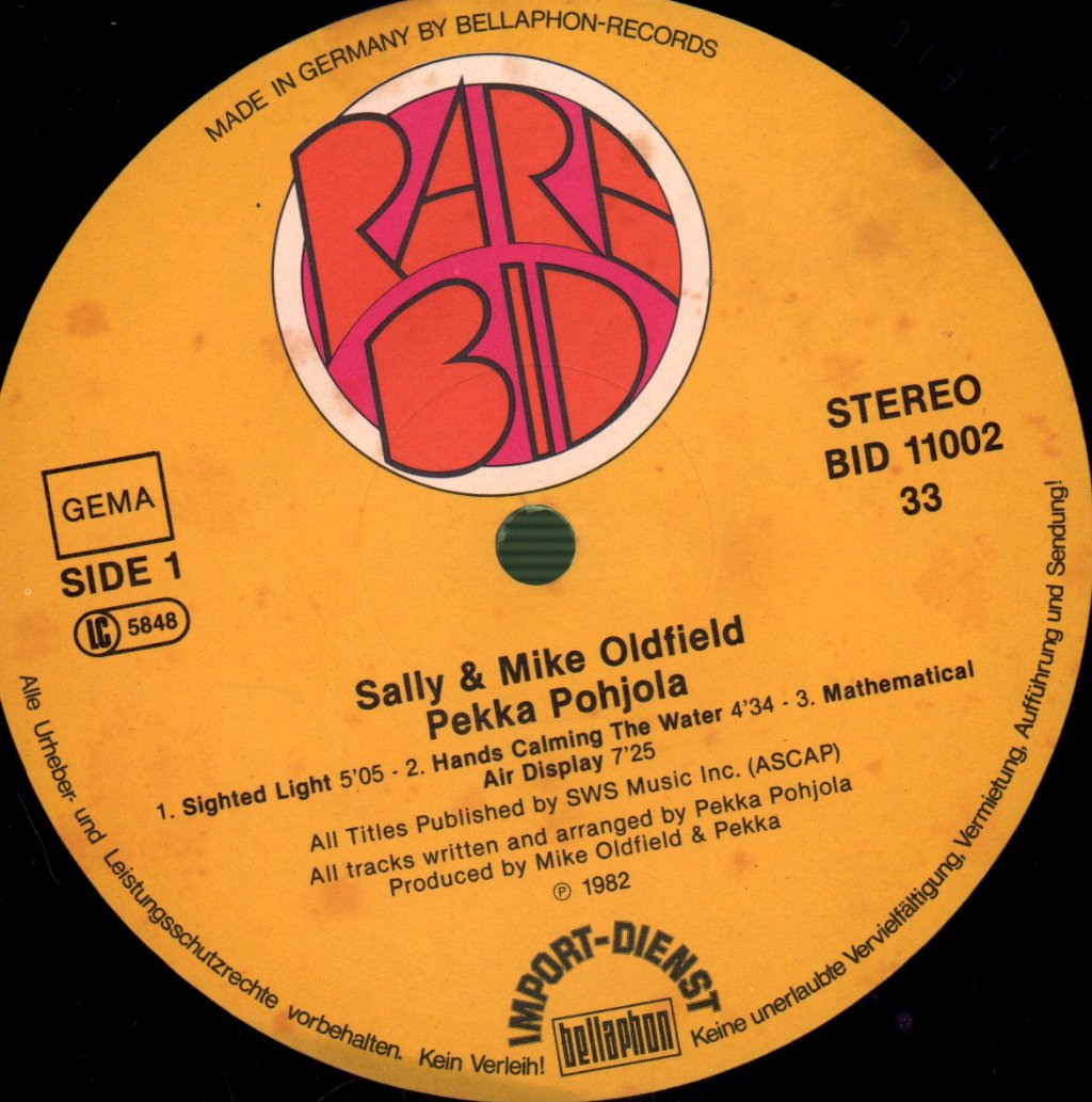 Sally And Mike Oldfield - Sally And Mike Oldfield - Lp