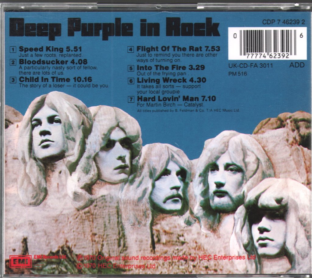 Deep Purple - In Rock - Cd