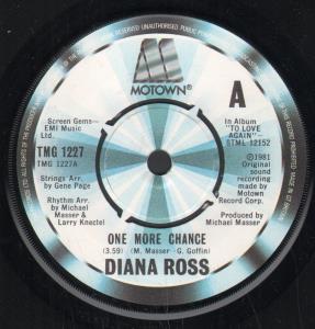 Diana Ross - One More Chance - 7 Inch