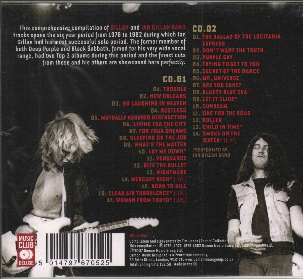 Gillan - Unchain Your Brain: Best Of - Double Cd