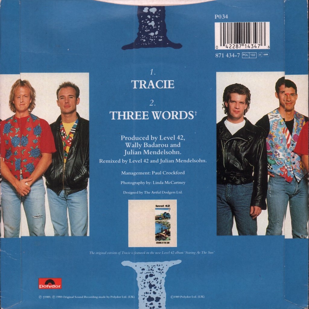 Level 42 - Tracie - 7 Inch