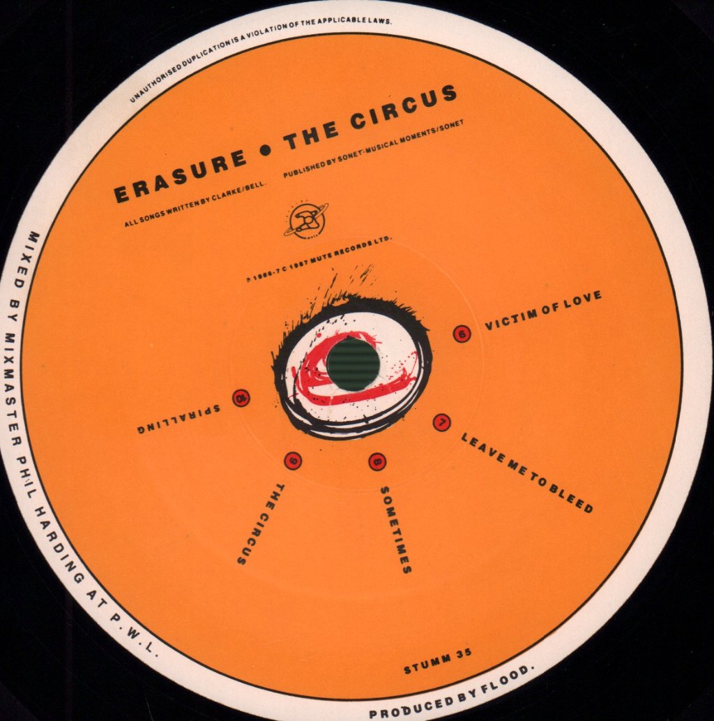 Erasure - Circus - Lp