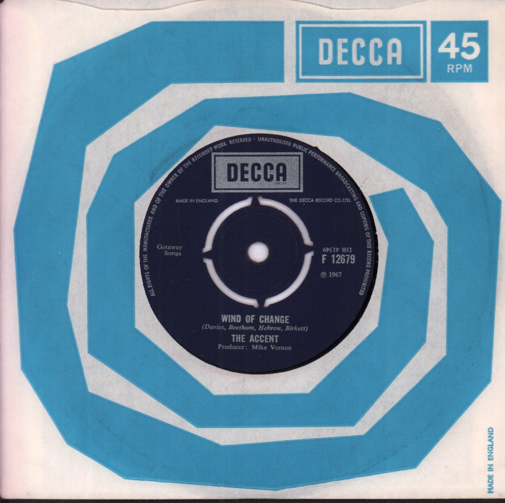 Accent (60'S Group) - Red Sky At Night - 7 Inch
