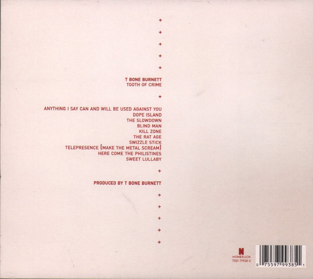 T Bone Burnett - Tooth Of Crime - Cd