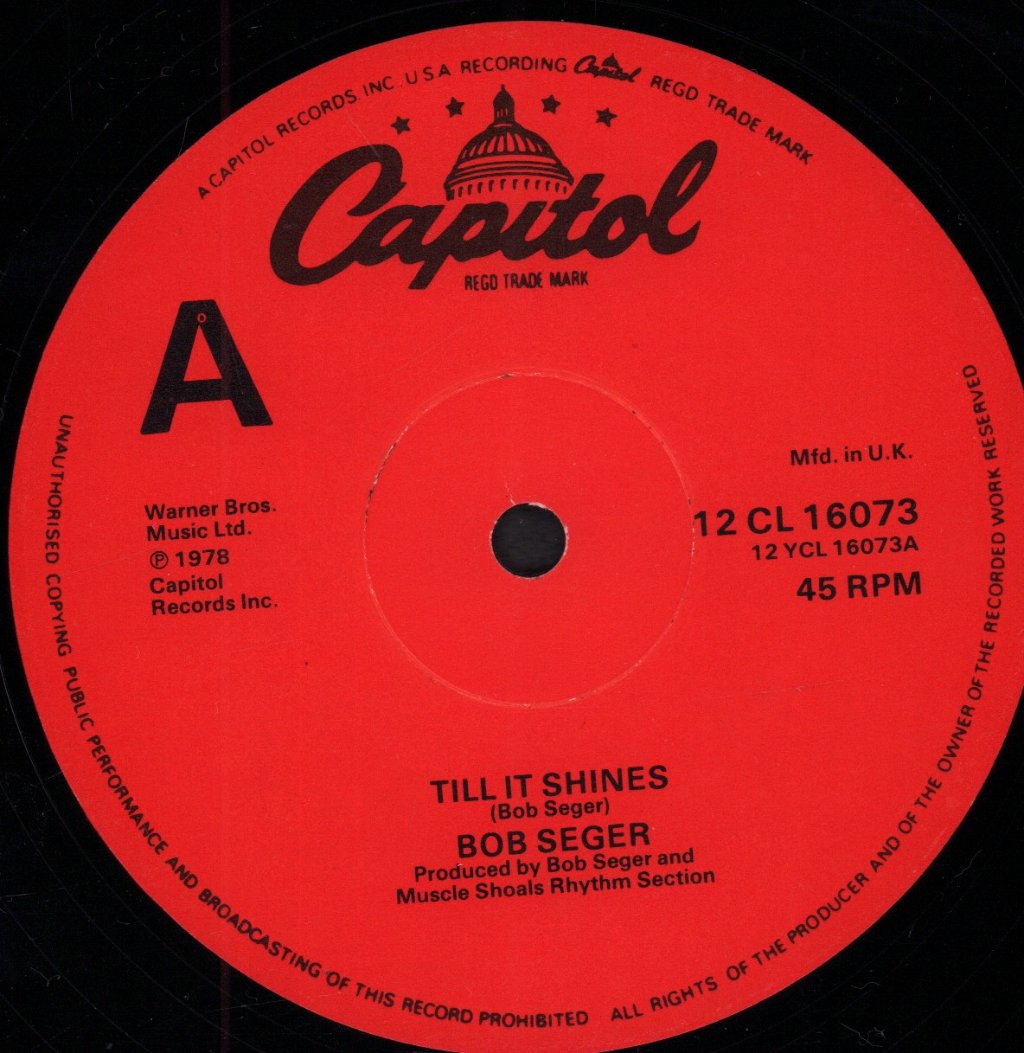 Bob Seger And The Silver Bullet Band - Till It Shines - 12 Inch