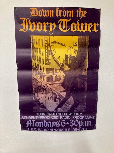 BBC Radio Newcastle - Down From The Ivory Tower - Poster