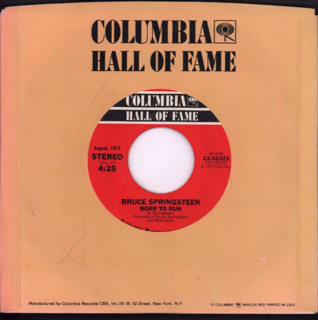 Bruce Springsteen - Born To Run - 7 Inch