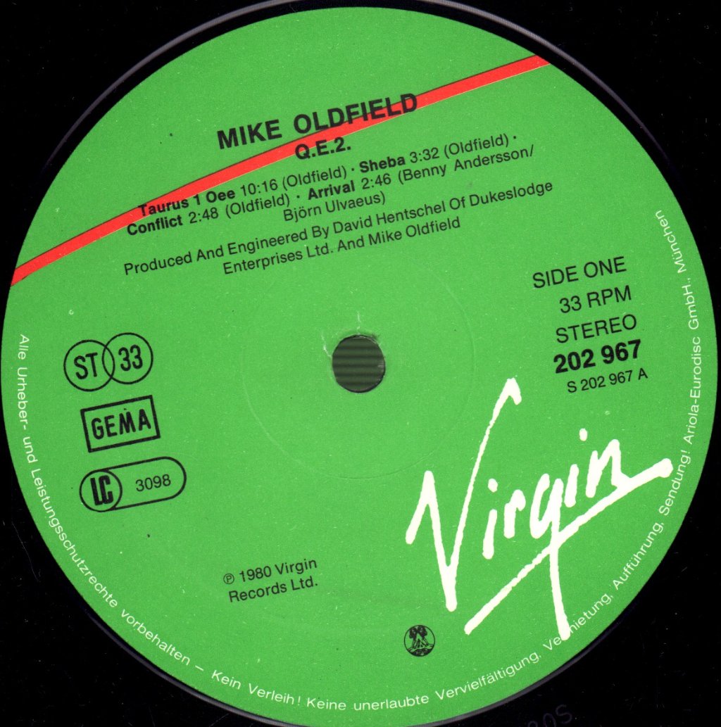 Mike Oldfield - QE2 - Lp