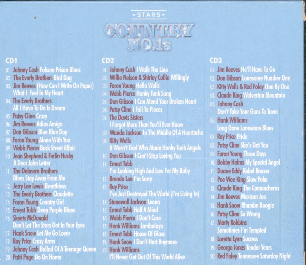 Various Artists - Country No1s - Triple Cd