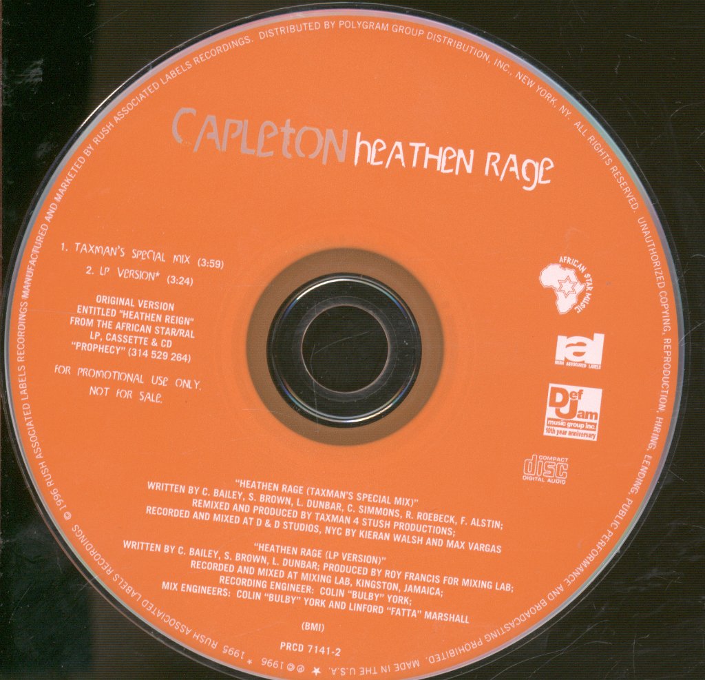 Capleton - Heathen Rage - Cd