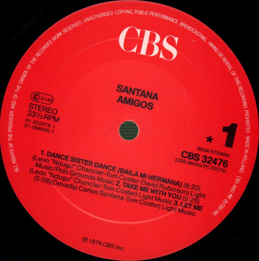 Santana - Amigos - Lp