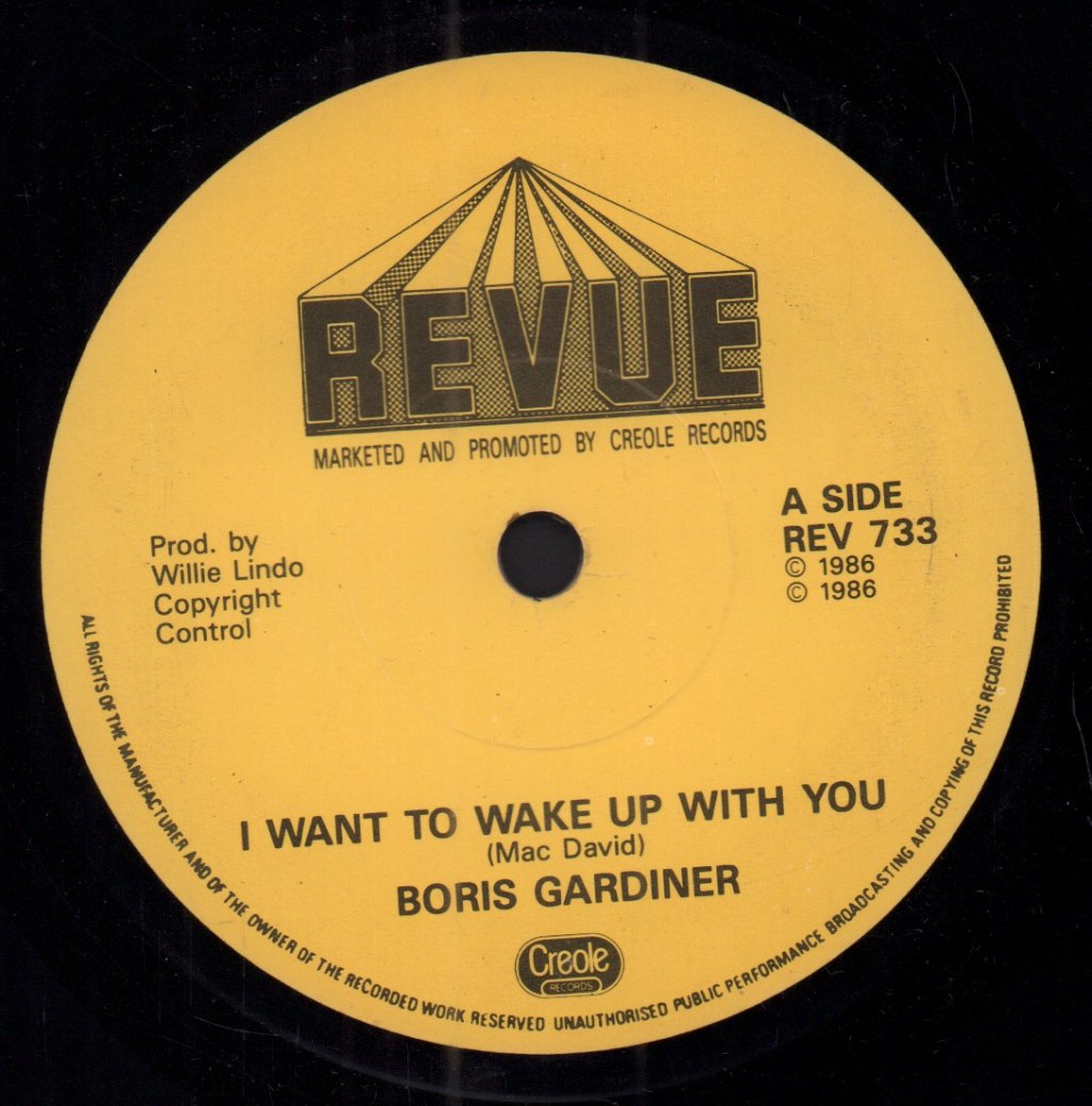 Boris Gardiner - I Want To Wake Up With You - 7 Inch