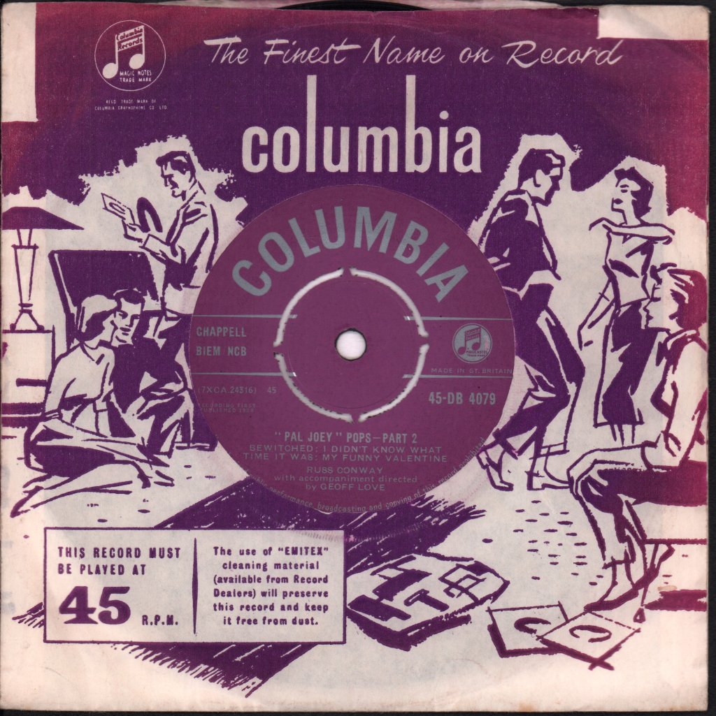 Russ Conway - Pal Joey Pops - 7 Inch