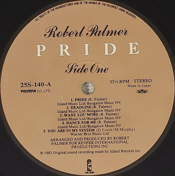 Robert Palmer - Pride - Lp
