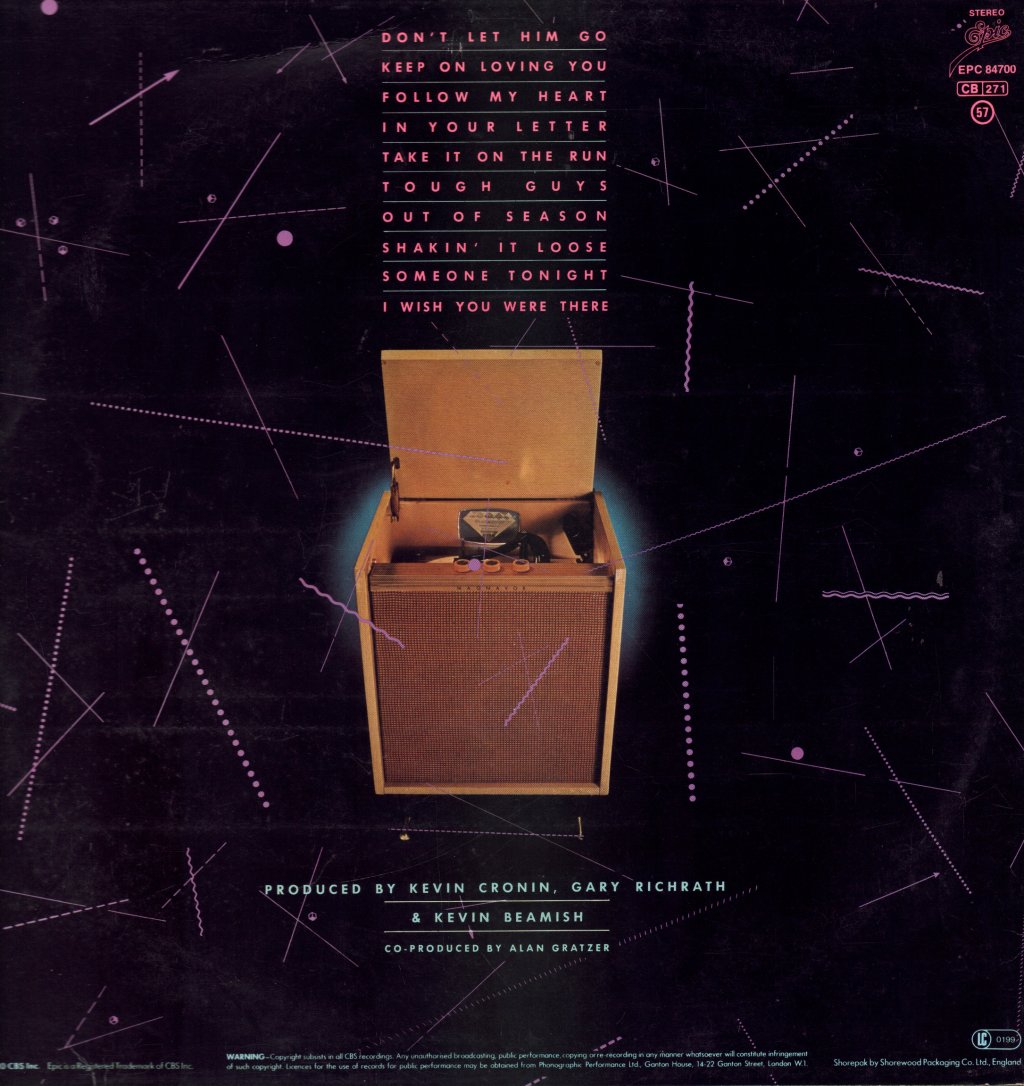 REO Speedwagon - Hi Infidelity - Lp