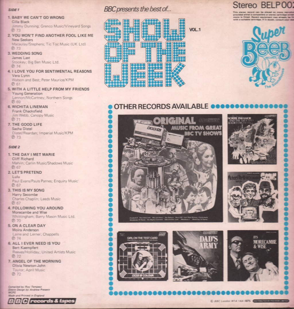 Various Artists - BBC Presents The Best Of... Show Of The Week Vol. 1 - Lp