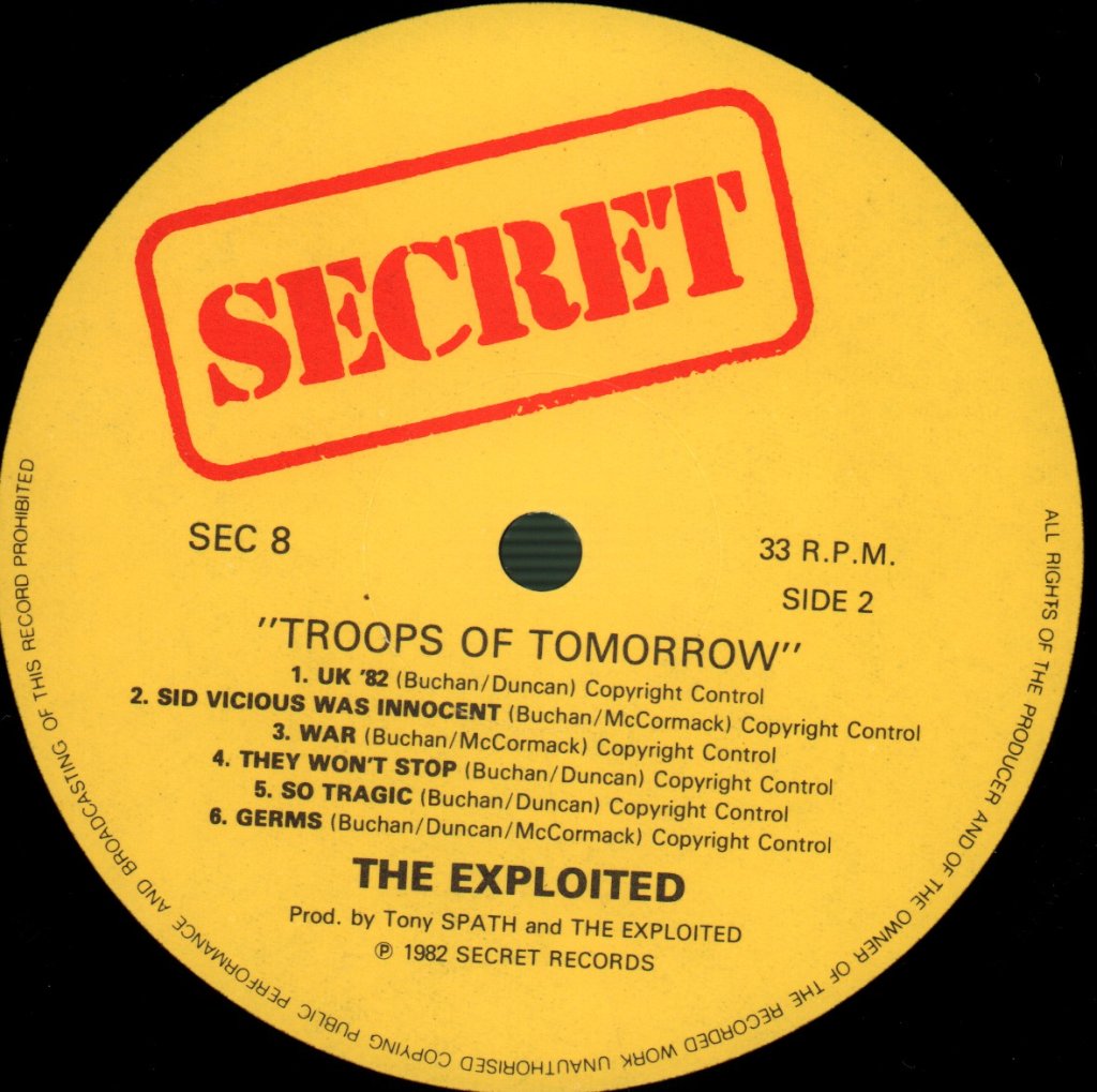 Exploited - Troops Of Tomorrow - Lp