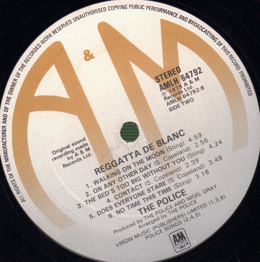 Police - Reggatta De Blanc - Lp