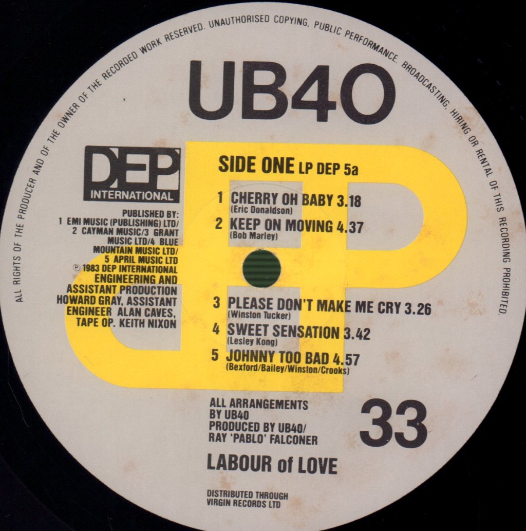 UB40 - Labour Of Love - Lp