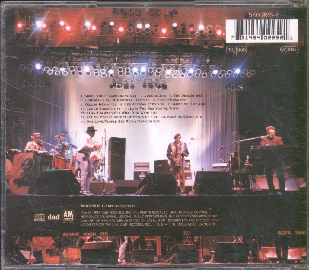 Neville Brothers - Live On Planet Earth - Cd
