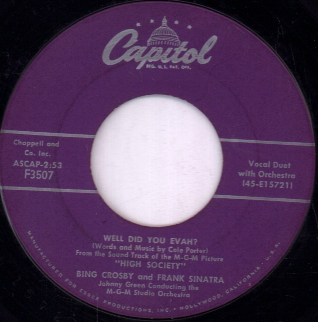 Bing Crosby - True Love / Well Did You Evah? - 7 Inch