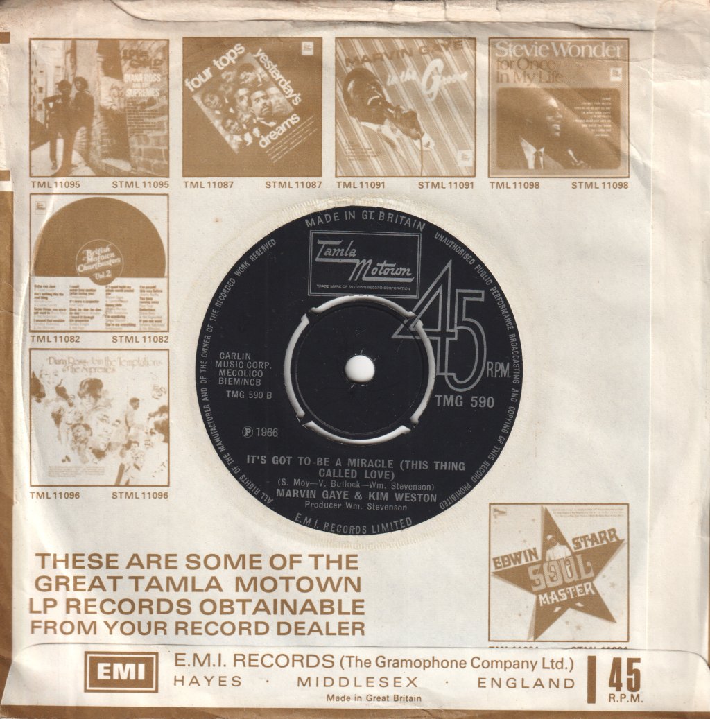 Marvin Gaye And Kim Weston - It Takes Two - 7 Inch