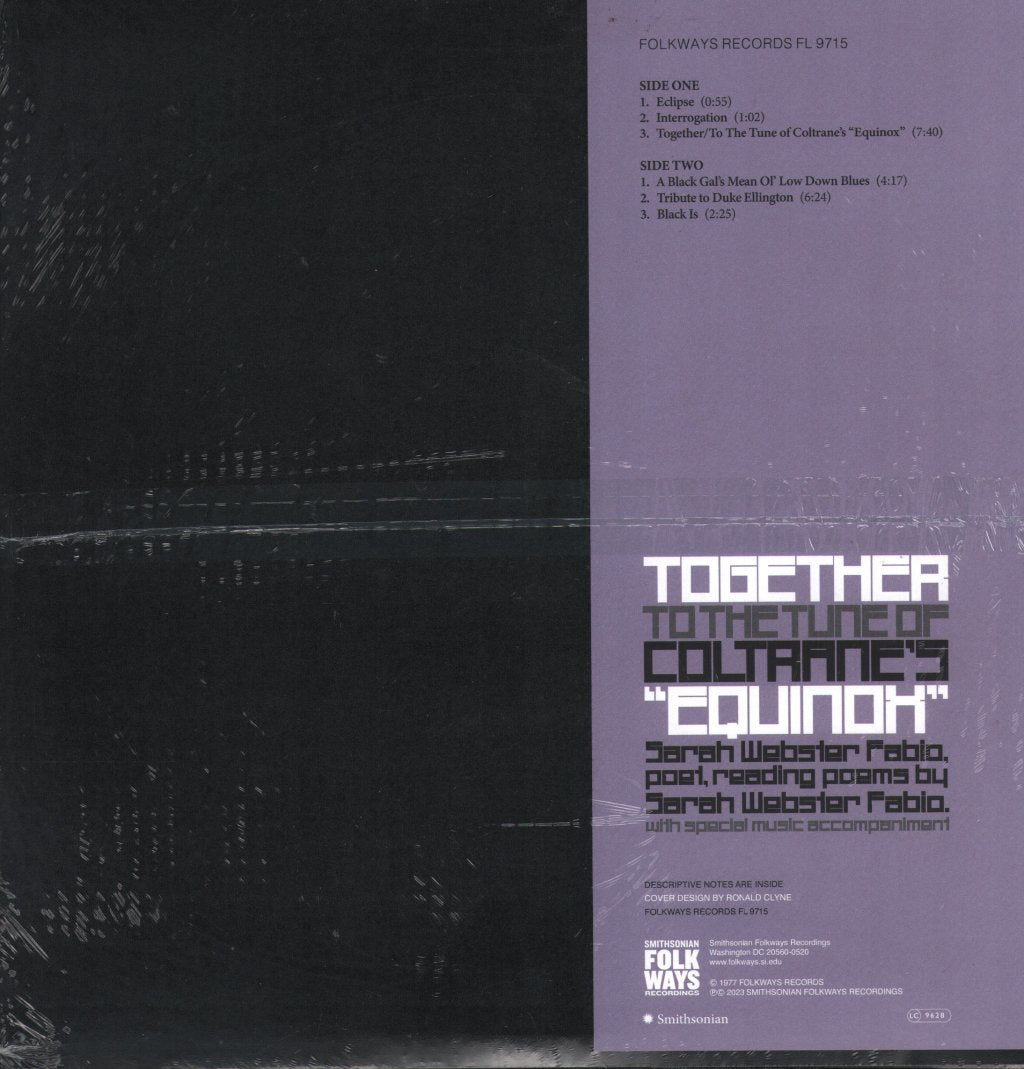Sarah Webster Fabio - Together To the Tune of Coltrane's "Equinox" - Lp