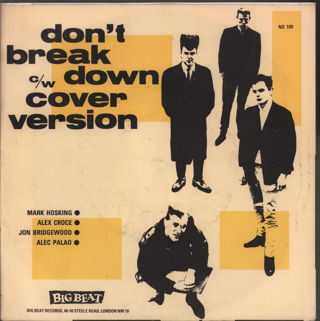 Stingrays (Psychobilly Group) - Don't Break Down - 7 Inch
