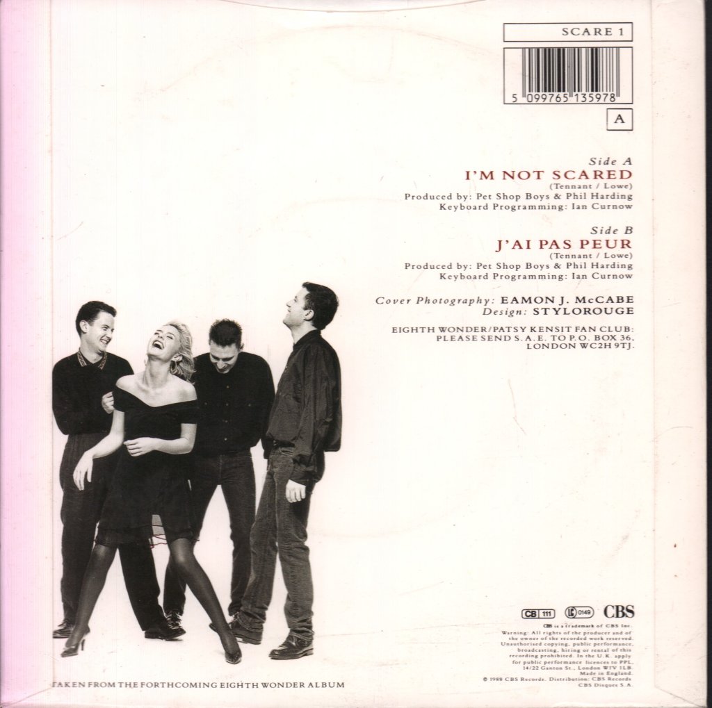 Eighth Wonder - I'm Not Scared - 7 Inch