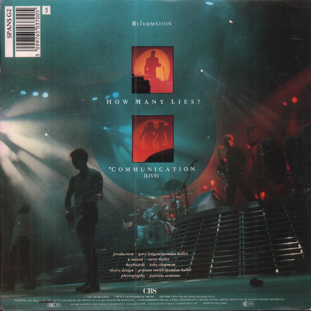 Spandau Ballet - How Many Lies - 7 Inch