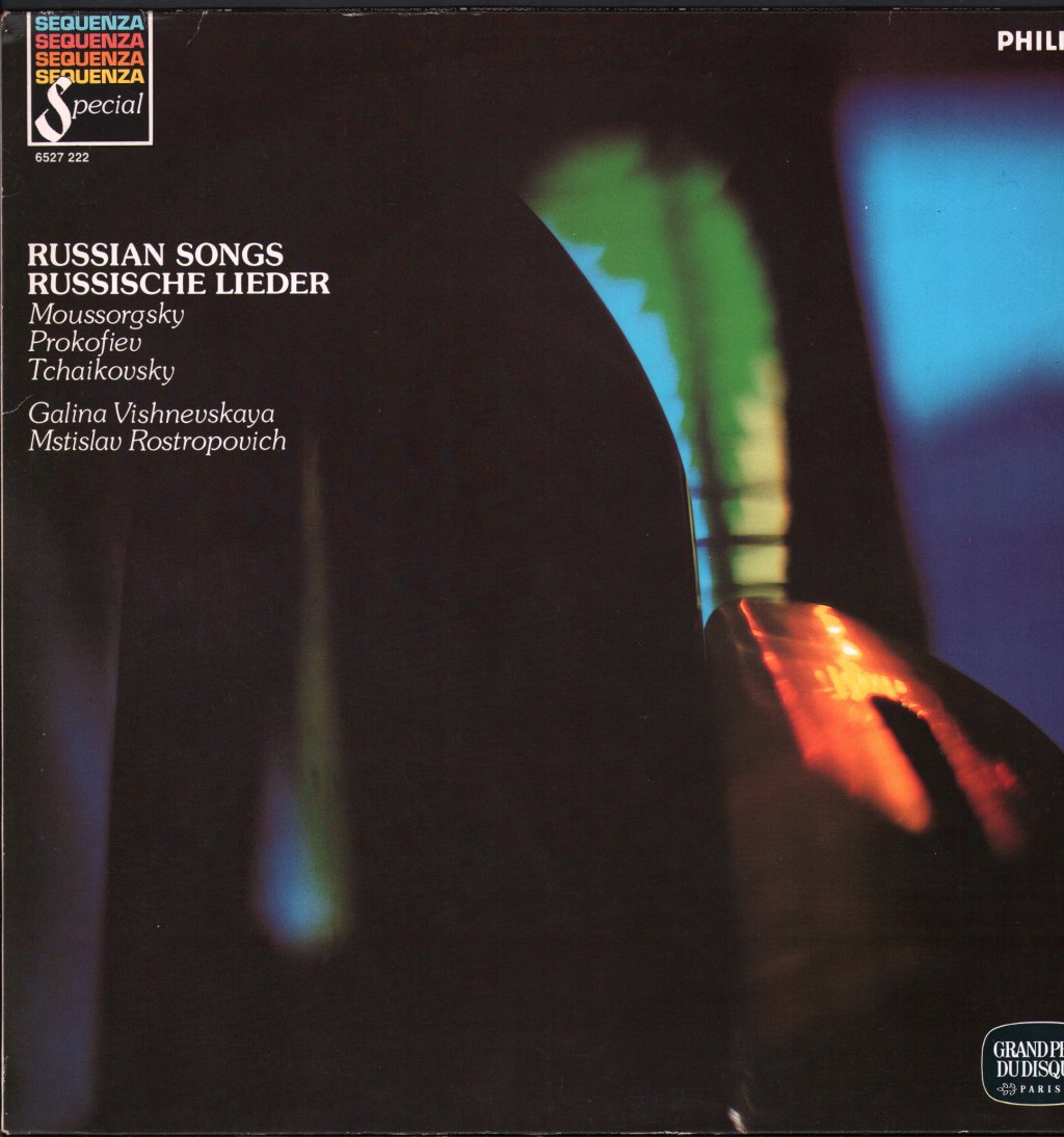 Galina Vishnevskaya / Mstislav Rostropovich - Russian Songs - Russische Lieder - Lp