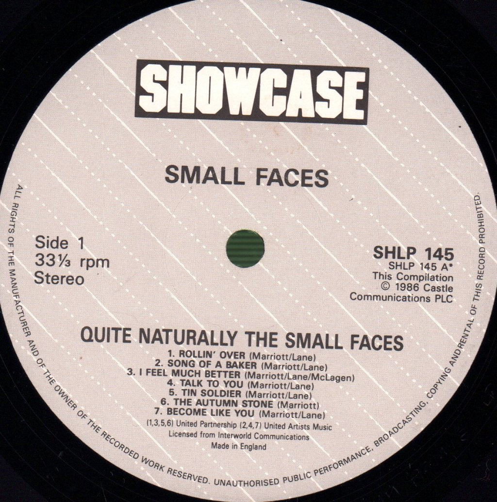 Small Faces - Quite Naturally - Lp