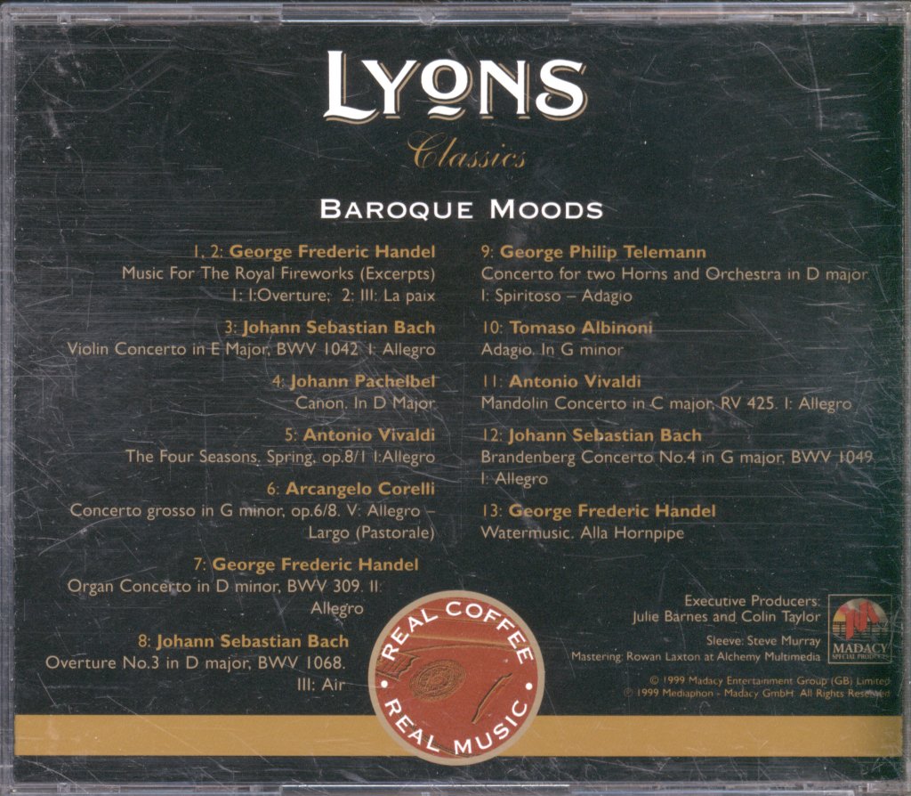 Various Artists - Lyons Classics Baroque Moods - Cd