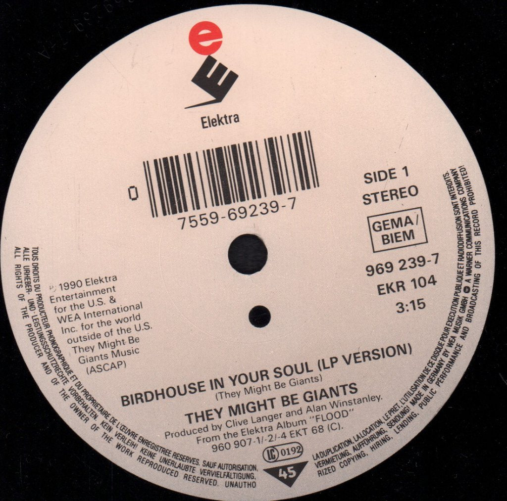 They Might Be Giants - Birdhouse In Your Soul - 7 Inch