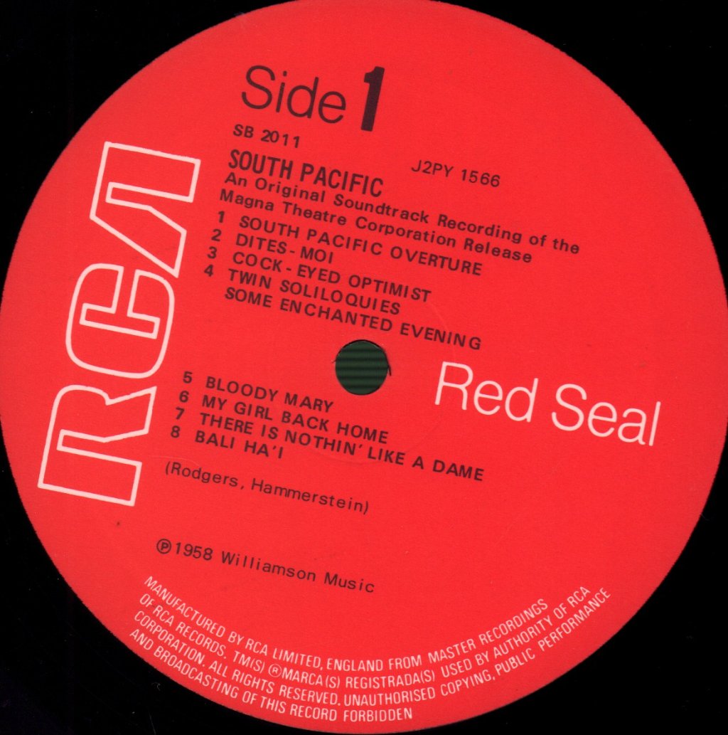 Rodgers And Hammerstein - South Pacific (Soundtrack) - Lp